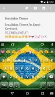 Brazil Emoji Keyboard Theme پوسٹر