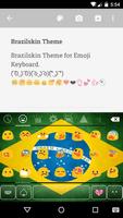 Brazil Emoji Keyboard Theme capture d'écran 1