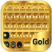 Teclado Emoji oro Tema gratis