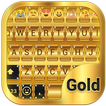 Teclado Emoji ouro tema grátis
