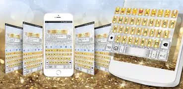 Gold Silver Emoji Keyboard