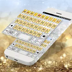 Gold Silver Emoji Keyboard APK download