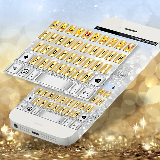 Gold Silver Emoji Keyboard