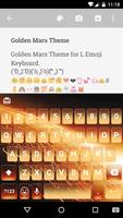 Golden Mars Emoji Keyboard Affiche