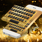 Gold Neon Emoji Keyboard أيقونة