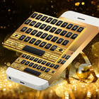 Gold Neon Emoji Keyboard icon