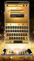 Gold Neon Emoji Keyboard الملصق