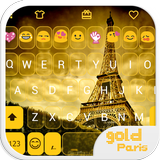 Golden Paris Emoji Keyboard icon