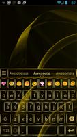 Emoji Keyboard Gate Gold Theme ảnh chụp màn hình 1