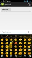 Emoji Keyboard Gate Gold Theme ảnh chụp màn hình 2