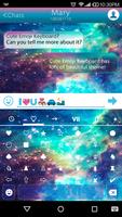 2 Schermata Star Galaxy Emoji Keybaord