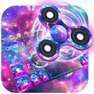 Fidget Spinner Galaxy Emoji Keyboard Theme🔥