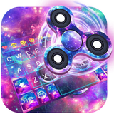 Fidget Spinner Galaxy Emoji Keyboard Theme🔥 иконка