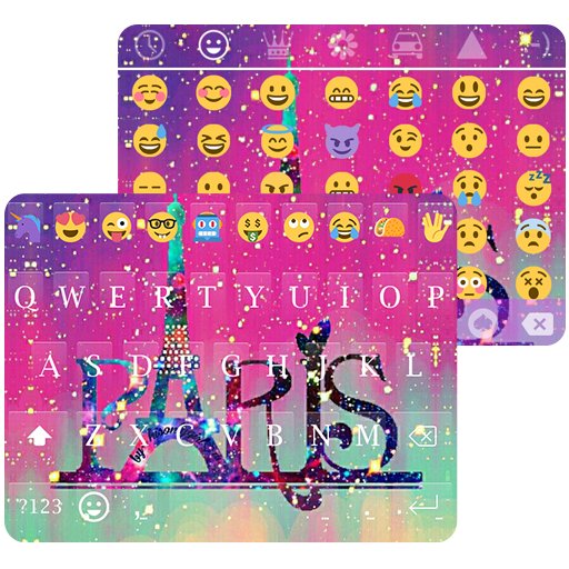 Galaxy Paris KK Emoji Keyboard for Android GO