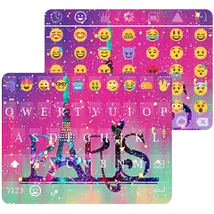 Galaxy Paris KK Emoji Keyboard for Android GO APK download