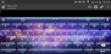 Emoji Keyboard Glass Galaxy