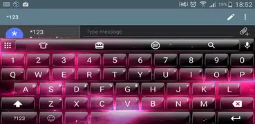 Emoji Keyboard Glass Nebula