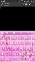 Emoji Keyboard Glass Pink Flow 海报