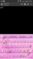 Emoji Keyboard Glass Pink Flow ảnh chụp màn hình 2