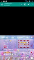 Emoji Keyboard Glass PinkFlow2 ảnh chụp màn hình 3