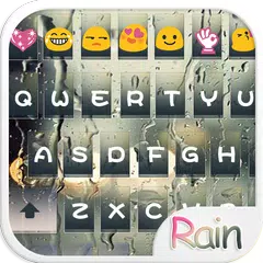 Rain Drops Flat Emoji Keyboard APK download
