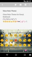 Rain Drops Flat Emoji Keyboard capture d'écran 2
