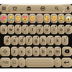 Emoji Keyboard Glitter Gold APK download