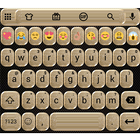 Emoji Keyboard Glitter Gold icon