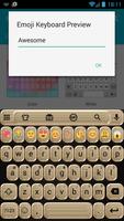 Emoji Keyboard Glitter Gold পোস্টার