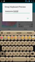 Emoji Keyboard Glitter Gold captura de pantalla 1