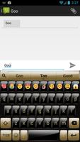 Emoji Keyboard Gloss GoldBlack ảnh chụp màn hình 1