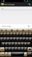 Emoji Keyboard Gloss GoldBlack ảnh chụp màn hình 3
