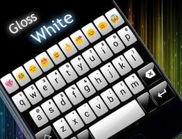 Emoji Keyboard Gloss White ảnh chụp màn hình 3