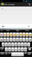 Emoji Keyboard Gloss White ảnh chụp màn hình 1