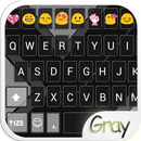 APK Gray Love Emoji Keyboard Theme