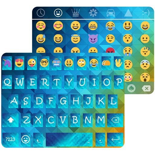 Blue Diamond KK Emoji Keyboard