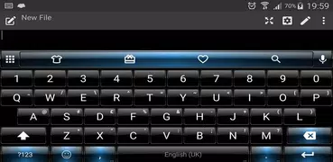 Emoji Keyboard Dusk Black Blue