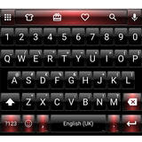 Icona Emoji Keyboard Dusk Black Red