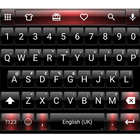 Emoji Keyboard Dusk Black Red ikona