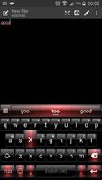 Emoji Keyboard Dusk Black Red captura de pantalla 1