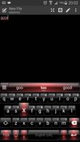 Emoji Keyboard Dusk Black Red imagem de tela 1