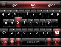 Emoji Keyboard Dusk Black Red screenshot 3