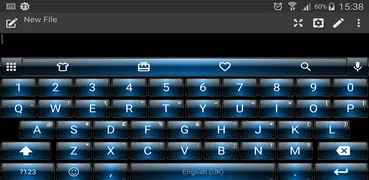 Emoji Keyboard Dusk Blue Theme