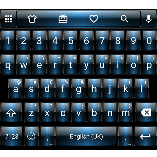 Emoji Keyboard Dusk Blue Theme