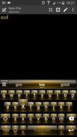 Emoji Keyboard Dusk Gold Theme ảnh chụp màn hình 1