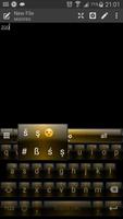 Emoji Keyboard Dusk Gold Theme ảnh chụp màn hình 2