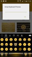 Emoji Keyboard Dusk Gold Theme ảnh chụp màn hình 3