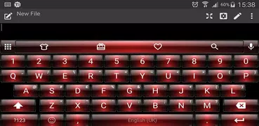 Emoji Keyboard Dusk Red Theme