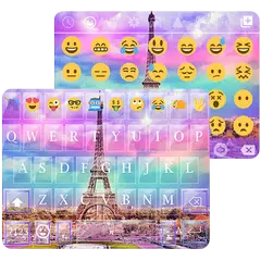 Rainbow Eiffel Tower - Emoji Keyboard APK Herunterladen