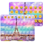 Rainbow Eiffel Tower - Emoji Keyboard icône